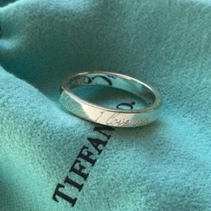 Tiffany Notes® “I Love You" Band Ring